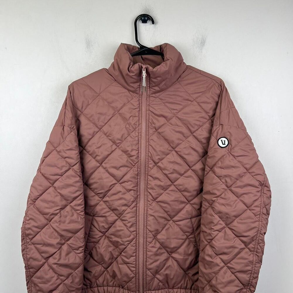 Vuori Quilted Puffer Jacket in Mauve - Picture 2 of 7